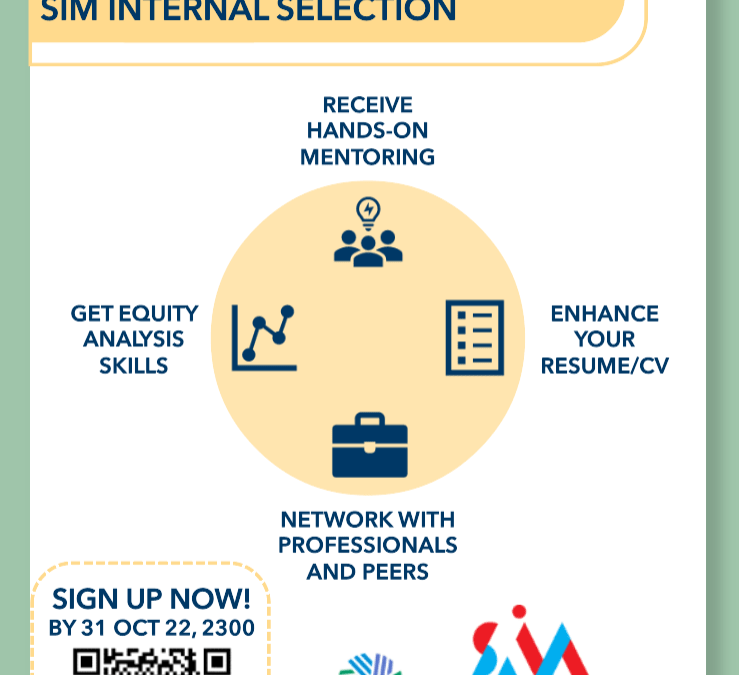 CFA Institute Research Challenge Singapore 22/23: Calling all aspiring charter-holder to join SIM Internal Selection